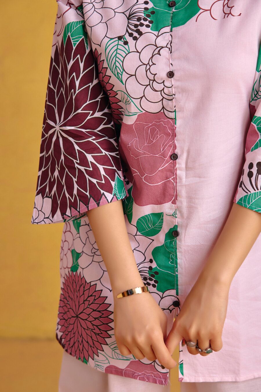 Mocha Brown Digital Printed Co-ord Set | Women's Ethnic Wear | PPAVAKEY