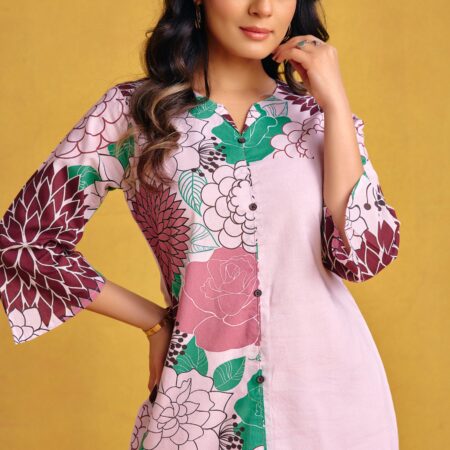Mocha Brown Digital Printed Co-ord Set 3