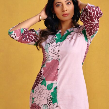 Mocha Brown Digital Printed Co-ord Set 4