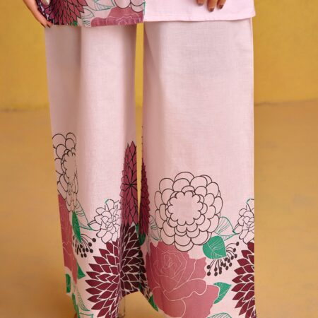 Mocha Brown Digital Printed Co-ord Set - View 8 | PPAVAKEY Ethnic Wear